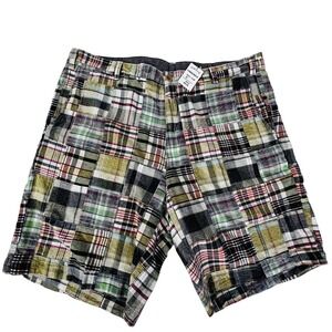 Orvis‎ Patch Madras Vintage Shorts Mens 38 Multicolor Cotton Chino Preppy Summer